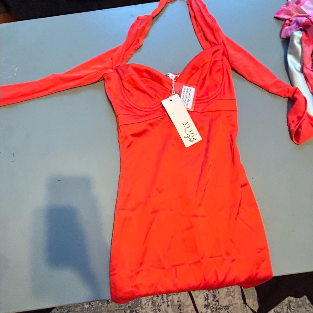 Red Halter Dress